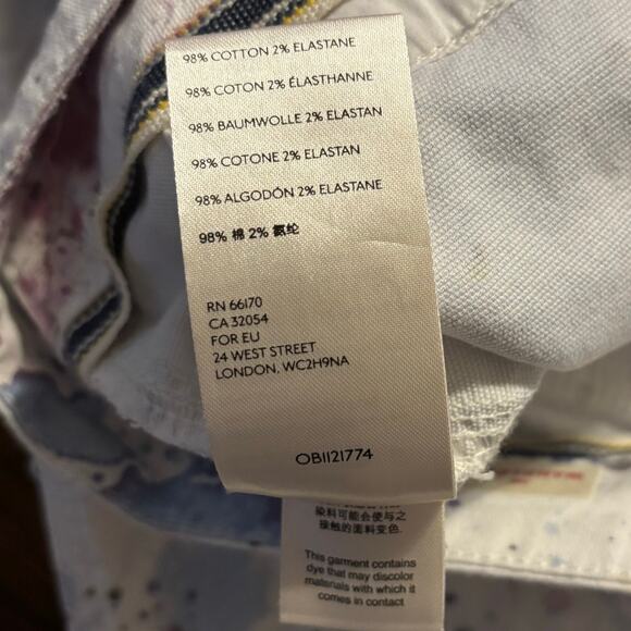 Anthropologie Women’s 27 Pants Wanderer Watercolor Cargo Utility Relaxed - Picture 11 of 16